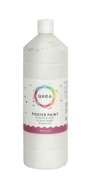 Plakkaatverf Qrea wit 1000ml