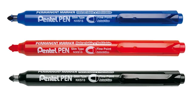 Viltstift Pentel NXS15 1mm rood
