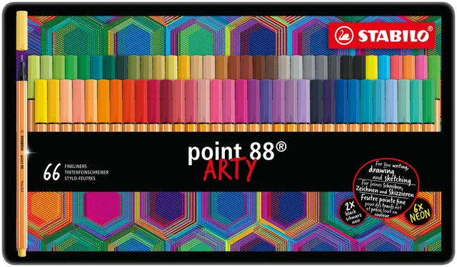 Fineliner STABILO point 88/66 Arty F assorti