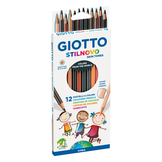Kleurpotlood Giotto Stilnovo Skin Tones 12 kleuren