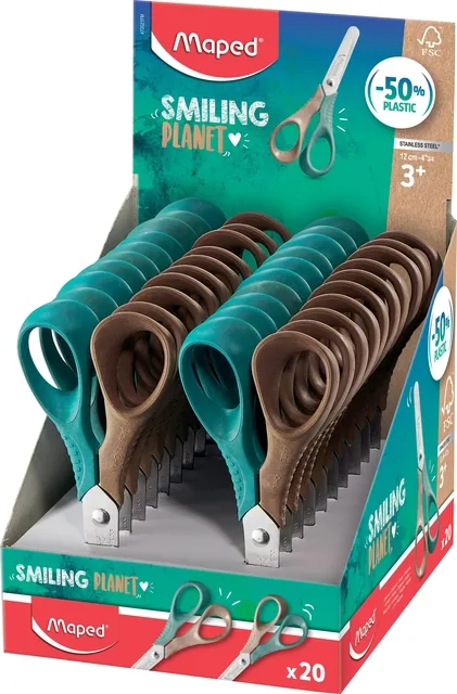 Kinderschaar Maped Smiling Planet 12cm displ br/gr