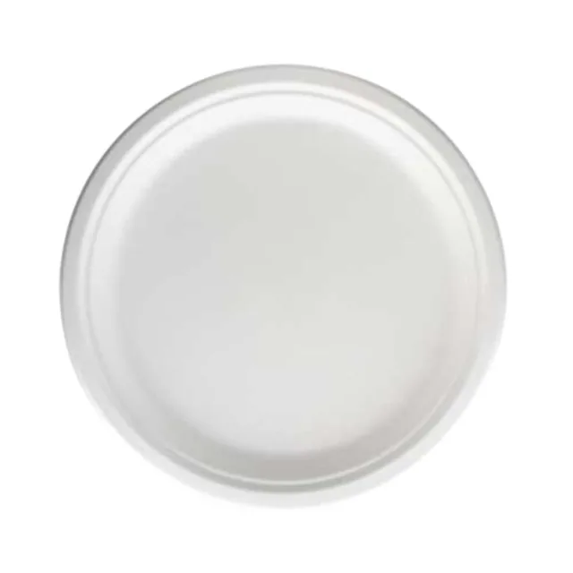 Bord IEZZY Ø260mm suikerriet wit 50st wit