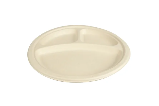 Bord IEZZY 260mm 3v suikerriet pfas-vrij naturel