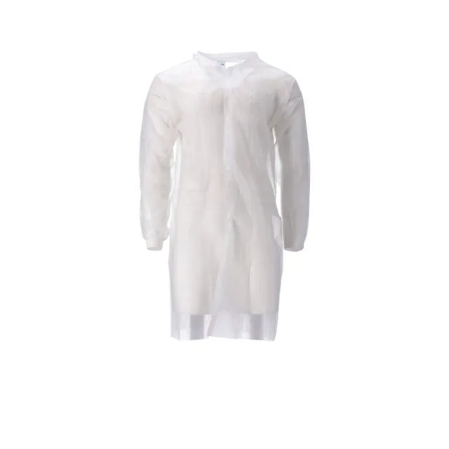Bezoekersjas CMT XL non-woven drukknopen 104cm wt