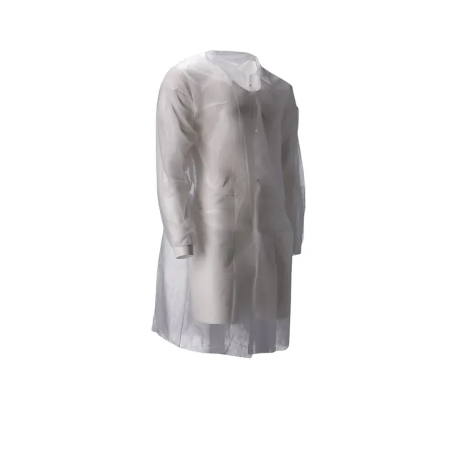 Bezoekersjas CMT M non-woven drukknopen 104cm wt
