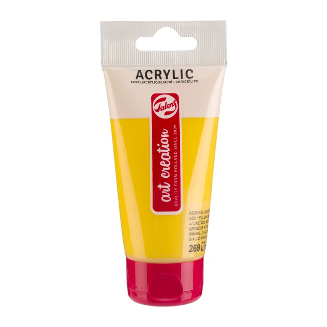Acrylverf TAC 269 azogeel middel tube 75ml