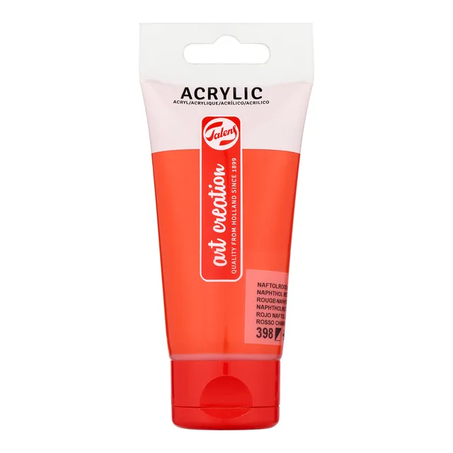 Acrylverf TAC 398 naftolrood licht tube 75ml