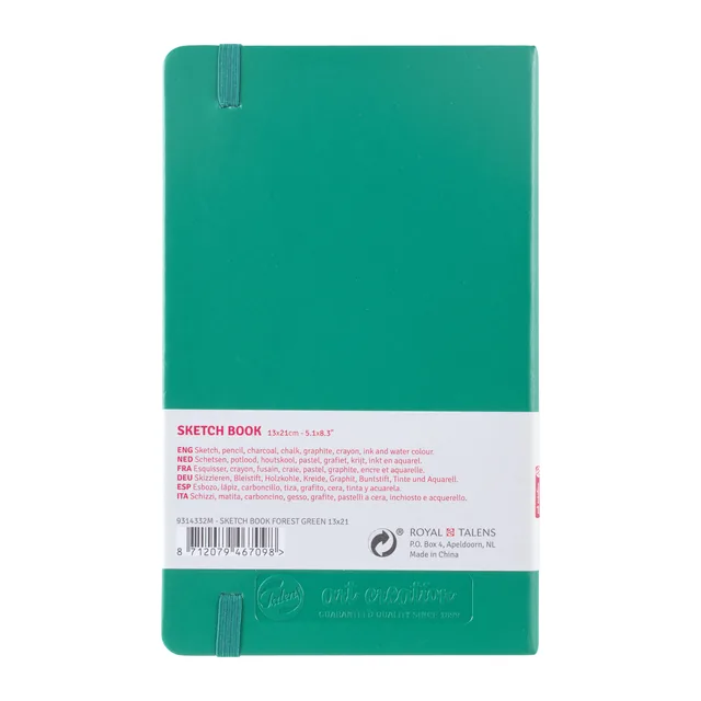 Schetsboek Talens Art Creation 130x210mm woudgroen