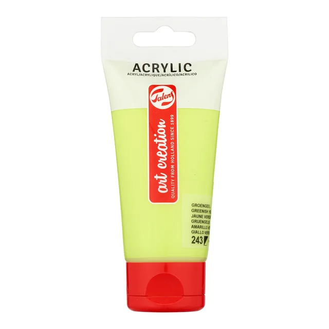 Acrylverf TAC 243 groengeel tube 75ml