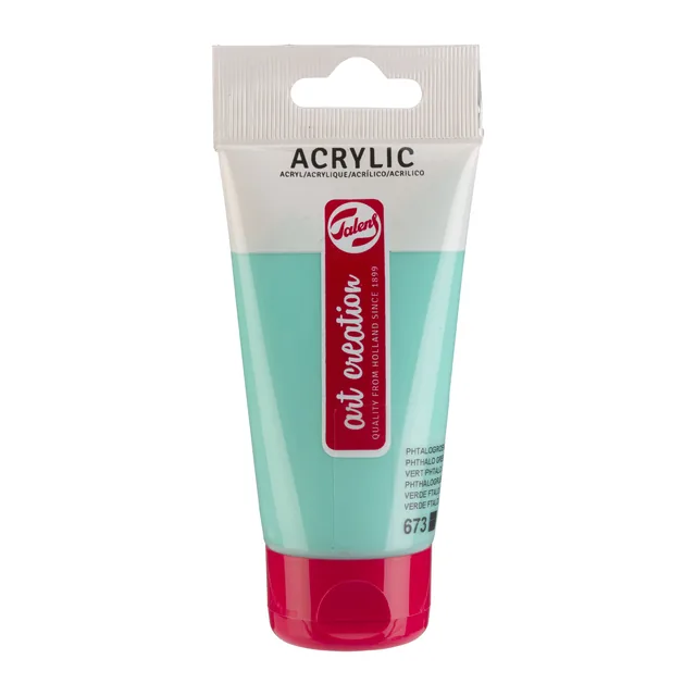 Acrylverf TAC 673 phtalogroen licht tube 75ml