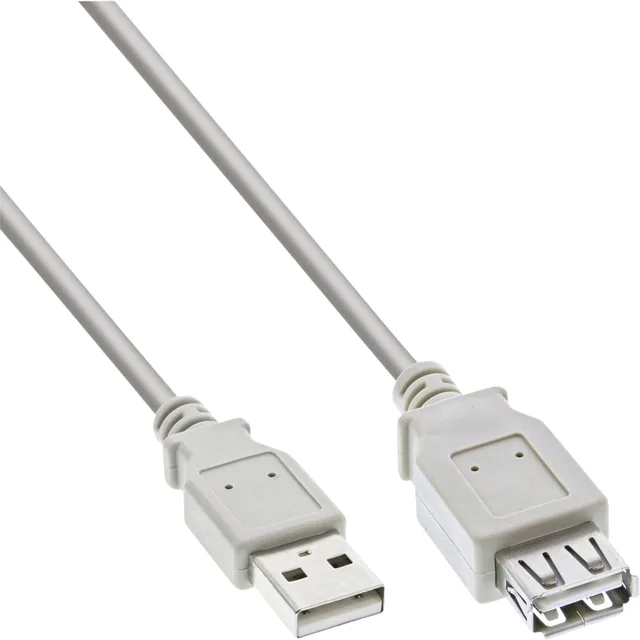 Kabel inLine UBS 2.0 M-V 3 meter grijs