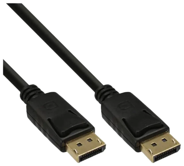 KABEL INLINE DISPLAYPT 4K60HZ M/M 3 METER ZWART