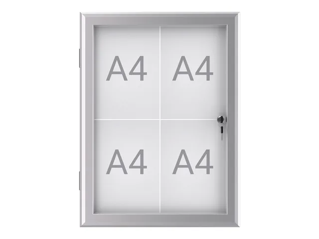 Buiten- binnenvitrine MAULexcite 4xA4 slot