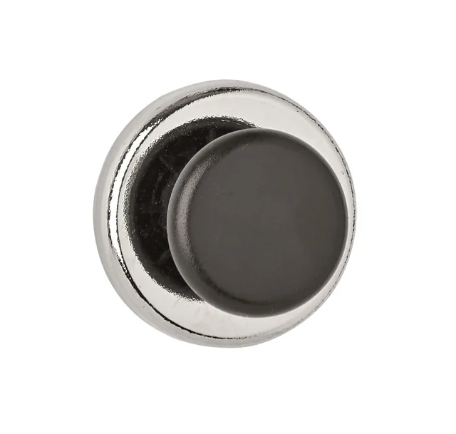 Magneet met knop MAUL Ø36mm trekkracht 5kg chr/zw