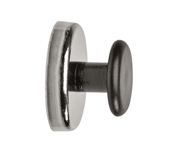 Magneet met knop MAUL Ø36mm trekkracht 5kg chr/zw