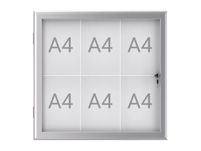 Buiten- binnenvitrine MAULexcite 6xA4 slot