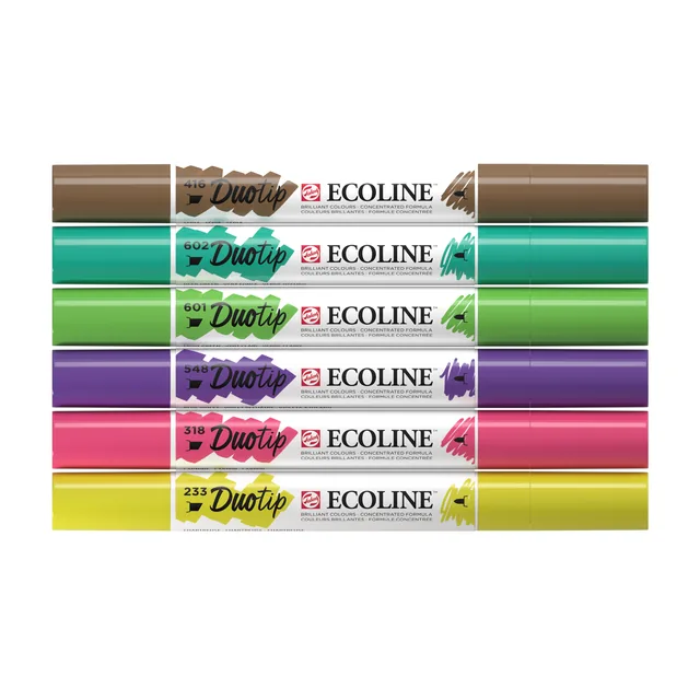Duotip Talens Ecoline set 6 stuks botanisch