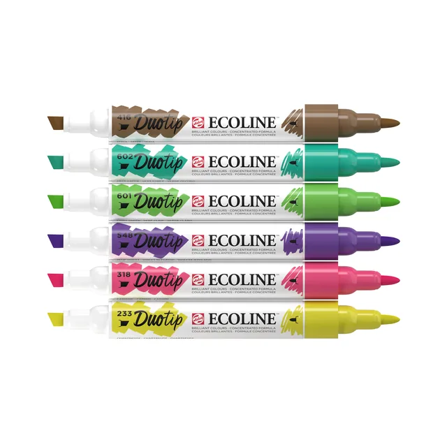 Duotip Talens Ecoline set 6 stuks botanisch