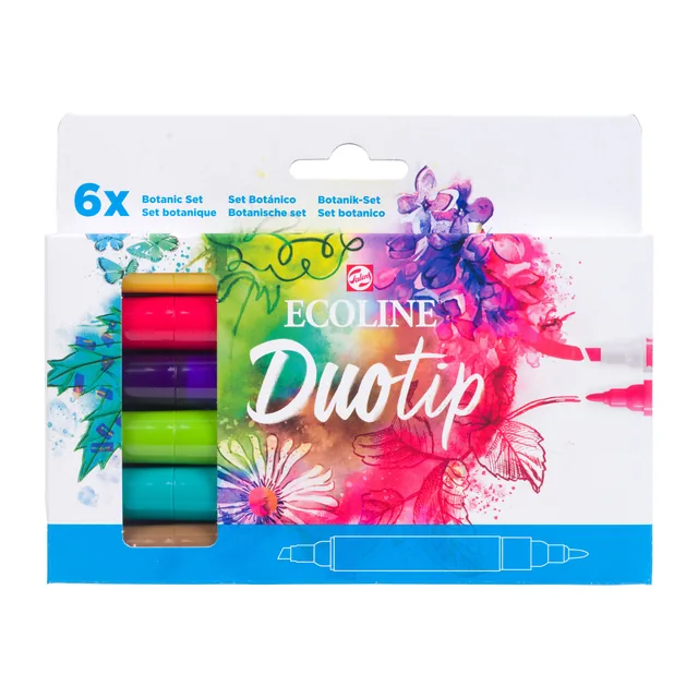 Duotip Talens Ecoline set 6 stuks botanisch