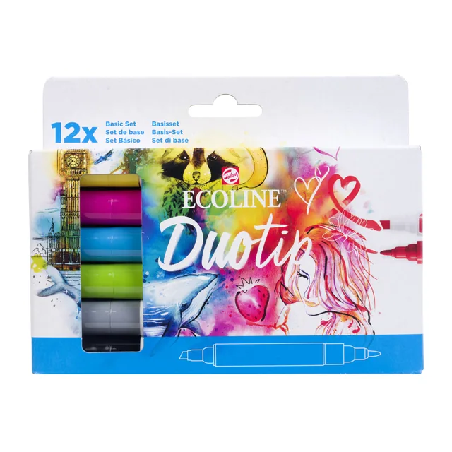 Duotip Talens Ecoline set 12 stuks basis