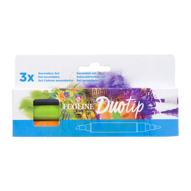 Duotip Talens Ecoline set 3 stuks secundair