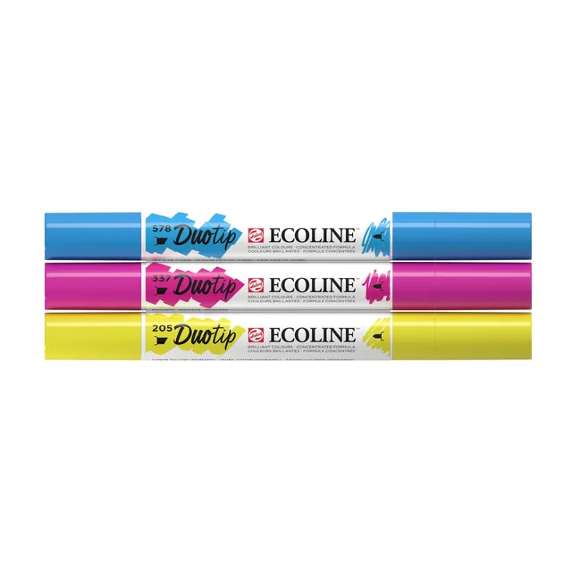 Duotip Talens Ecoline set 3 stuks primair