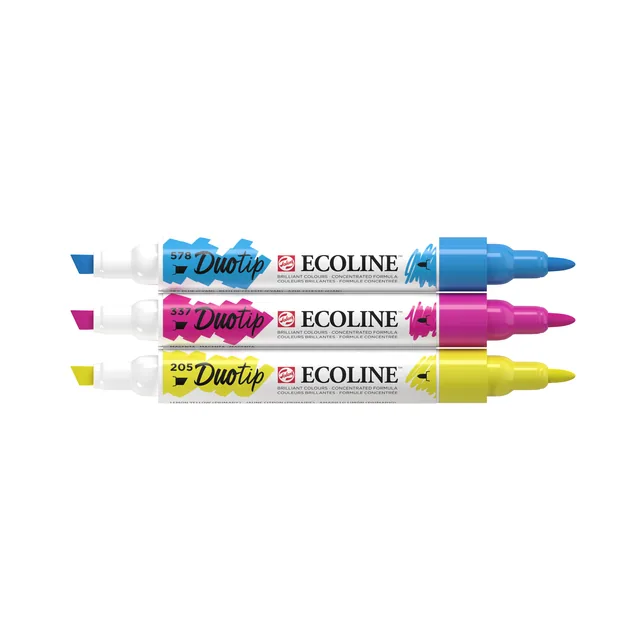 Duotip Talens Ecoline set 3 stuks primair