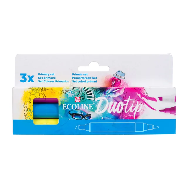 Duotip Talens Ecoline set 3 stuks primair