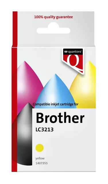 Inktcartridge Quantore Brother Lc3213 geel