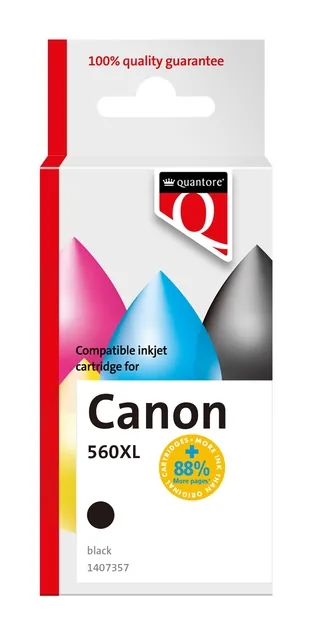 Inktcartridge Quantore Canon Pg560XL zwart