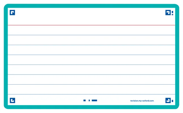 Flashcard Oxf 2.0 75x125mm 80vel 250gr lijn mint