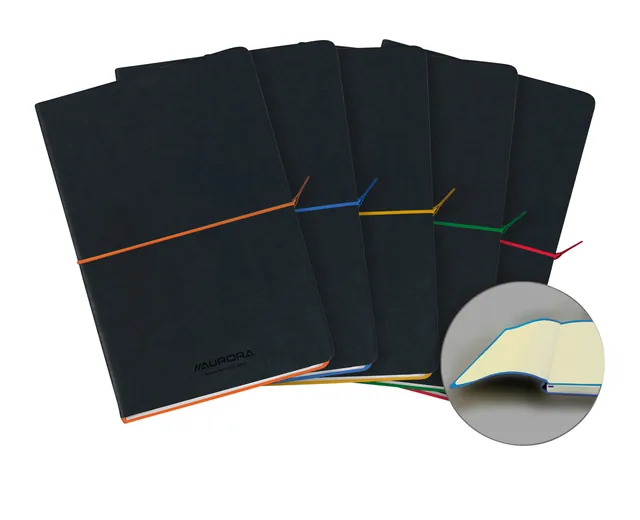 Notitieboek Aurora Tesoro A5 100blz lijn 80gr ass