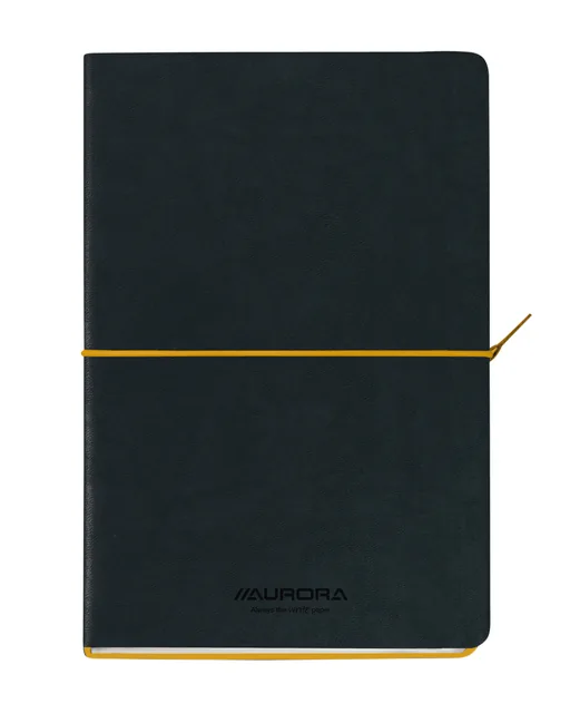Notitieboek Aurora Tesoro A5 100blz lijn 80gr geel