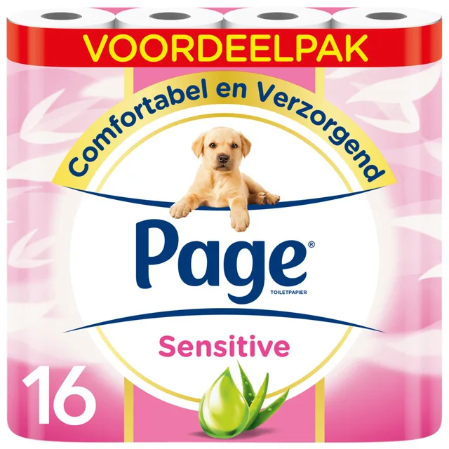 Toiletpapier Page Sensitive Aloe Vera 3lgs
