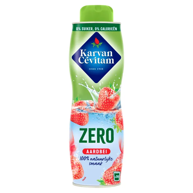 Siroop Karvan Cevitam aardbei 0 suiker 600ml