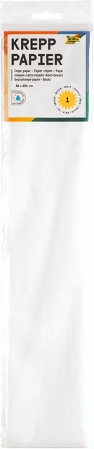 Crepepapier Folia 50x250cm 10vel 100 wit