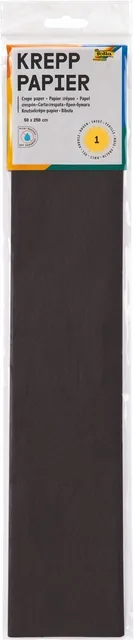 Crepepapier Folia 50x250cm 10vel 199 zwart