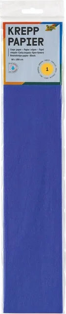 Crepepapier Folia 50x250cm 10vel 128 briljantblauw