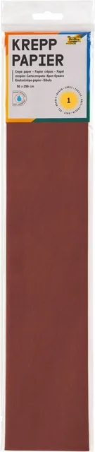 Crepepapier Folia 50x250cm 10vel 161 kastanjebruin
