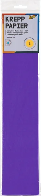 Crepepapier Folia 50x250cm 10vel 122 donkerviolet