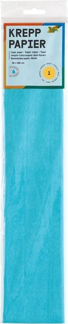 Crepepapier Folia 50x250cm 10vel 120 lichtblauw