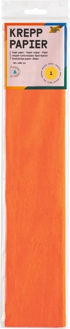 Crepepapier Folia 50x250cm 10vel 109 oranje