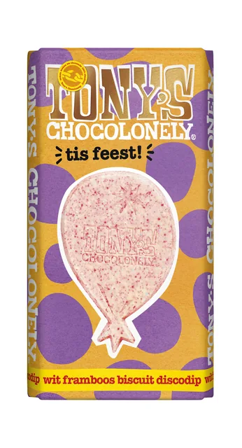 Chocolade Tony Chocolonely gefeliciteerd reep 180