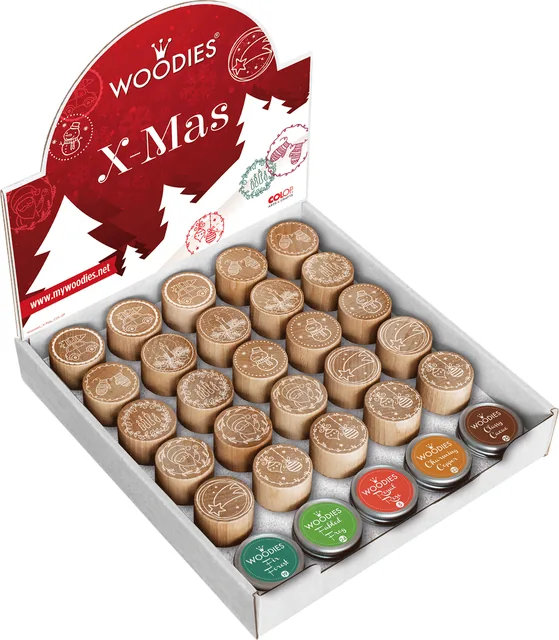 Christmas afbeelding Woodies display