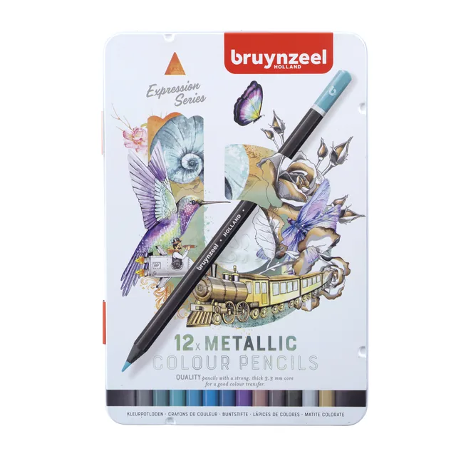 Kleurpotlood Bruynzeel Expression blik 12x mtl ass