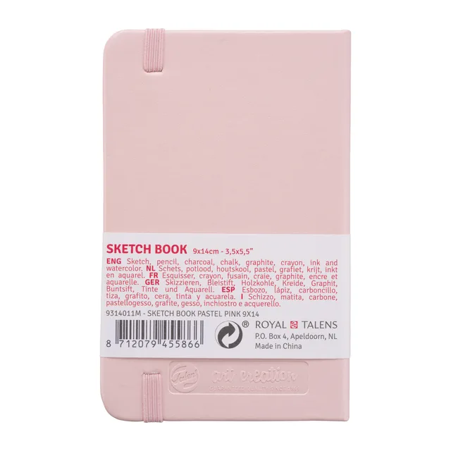 Schetsboek Talens Art Creation 90x140mm roze