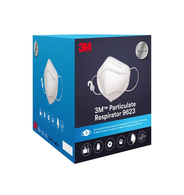 Stofmasker 3M Aura FFP2 KN95 zonder ventiel 3 st