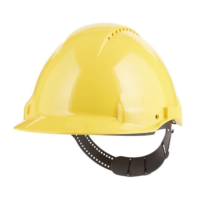 Veiligheidshelm 3M 53-62cm pinverstelling geel