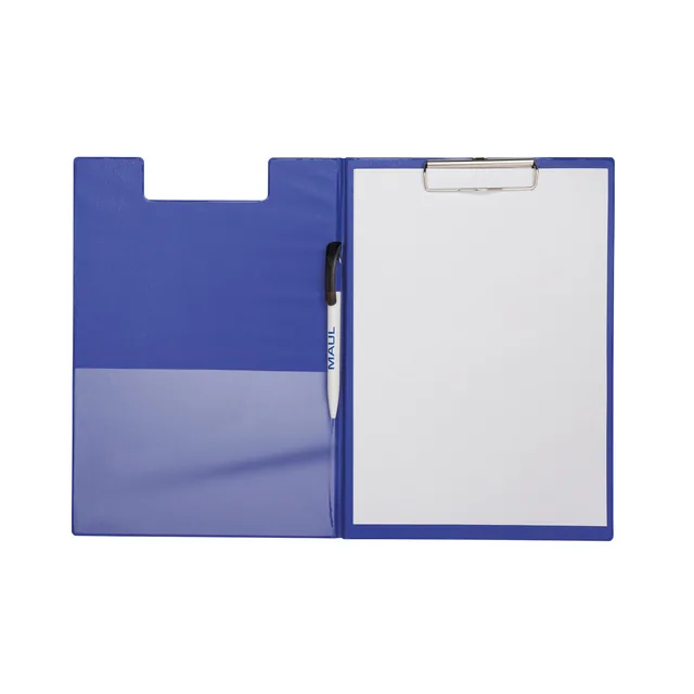 Klembordmap MAUL poly A4 staand PP-folie blauw