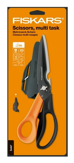 Schaar Fiskars Titanium multifunctioneel zwart
